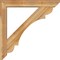 Ekena Millwork Olympic Slat Rough Sawn Bracket w/ Offset Brace, Western Red Cedar, 6"W x 36"D x 36"H BKT0604X36X36OLY06RWR - alternate 3
